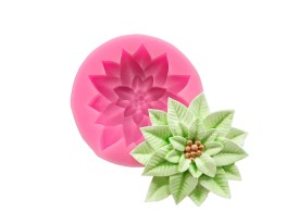 Molde silicona flor muerdago 